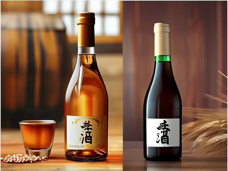 纯粮食酒和勾兑酒的对比图