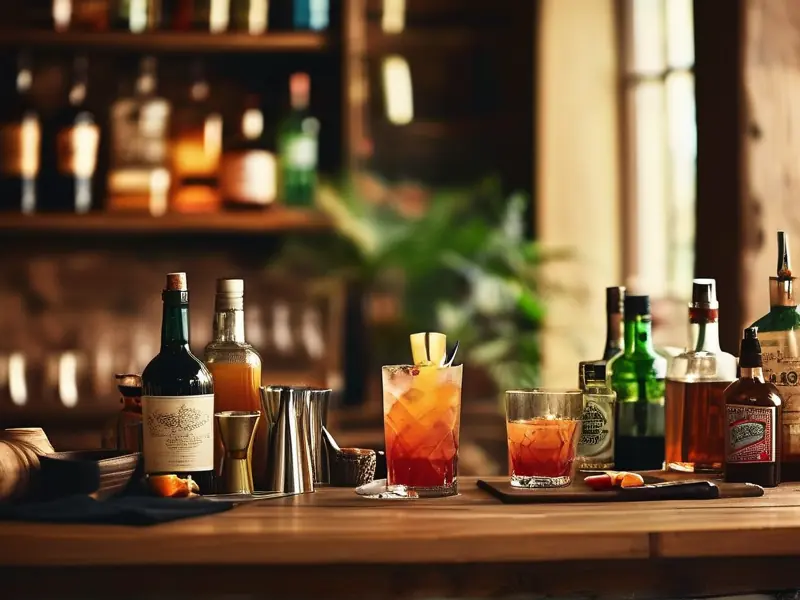 家庭调酒场景展示