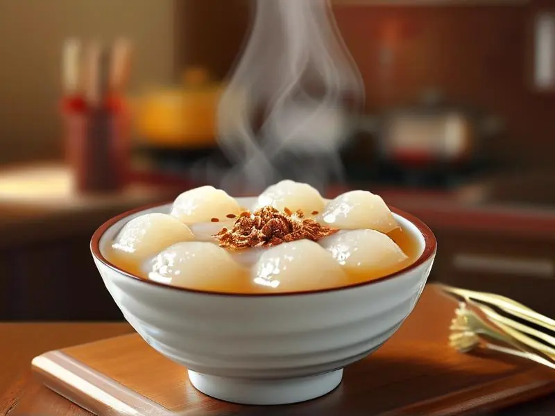 家常酒酿圆子成品展示