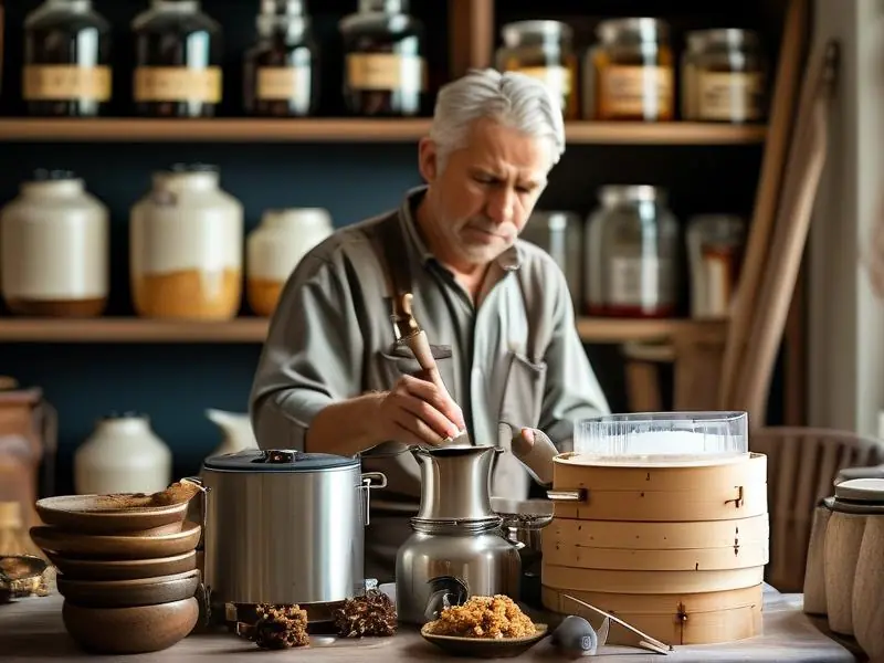 家庭自制白酒实际操作场景