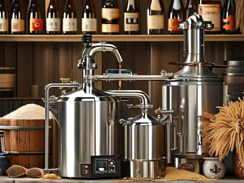 真纯粮酿酒设备工作场景