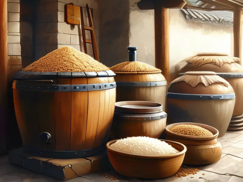 中国传统白酒酿造原料与工艺展示