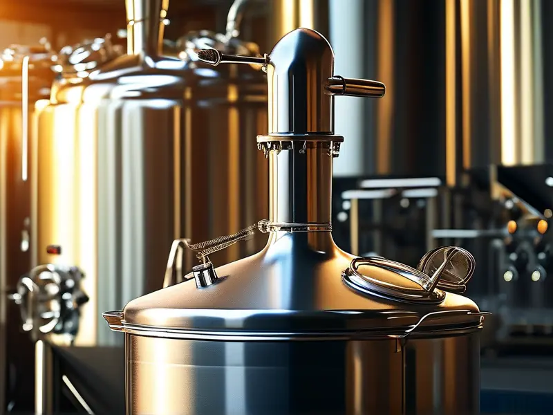 中型酿酒设备实拍图-不锈钢材质专业酿酒机