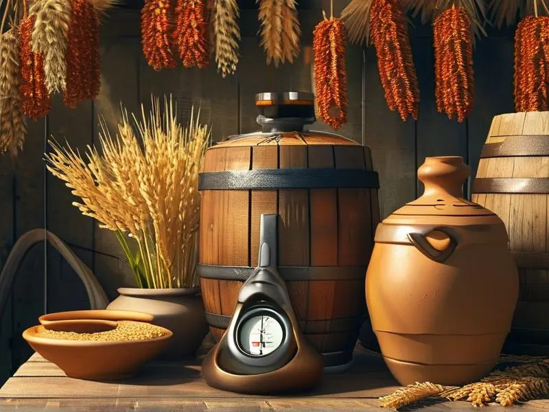 自酿高粱酒酒精度数测量实景图