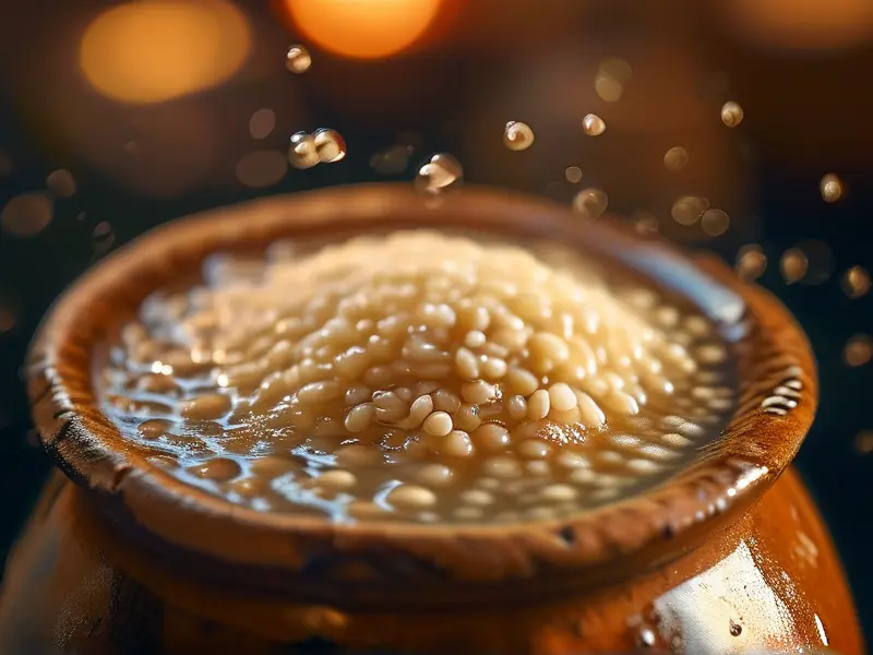 家庭自酿米烧酒发酵过程实拍图