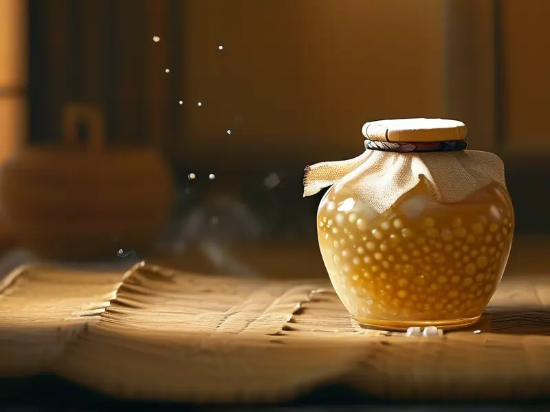 自酿甜白酒发酵过程示意图