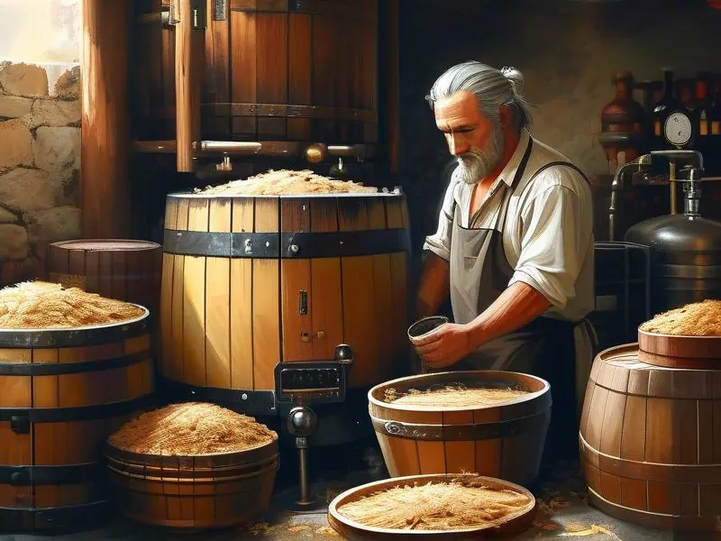 自家酿造纯粮白酒的步骤展示