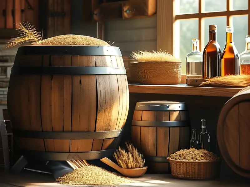 家庭小作坊酿酒实景展示