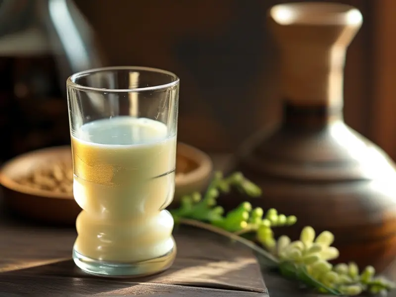 自酿白酒乳白色浑浊状态实拍图