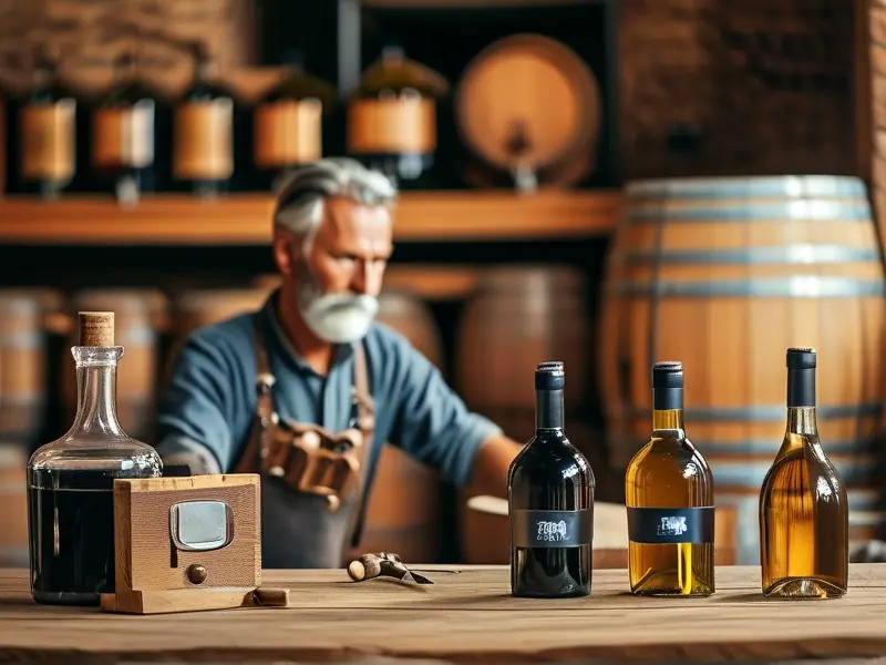 酿酒师检查自酿白酒质量