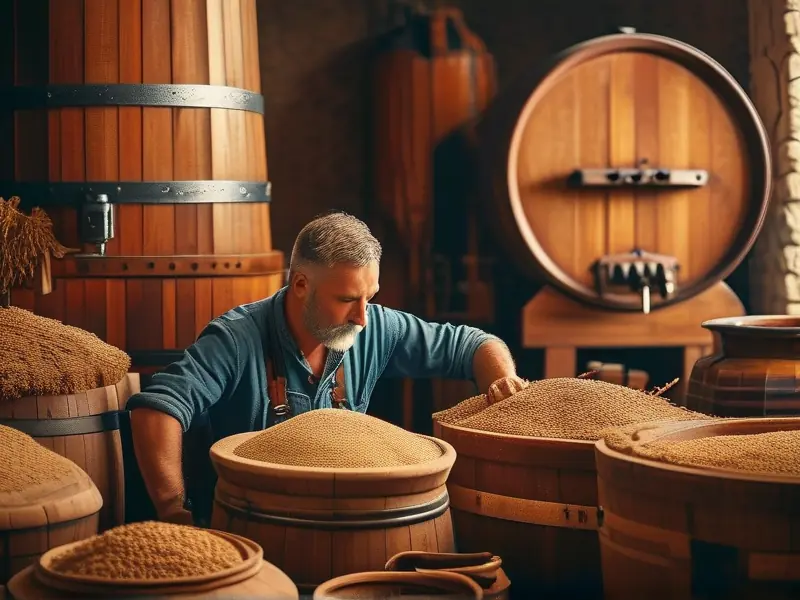 自酿粮食白酒的发酵过程