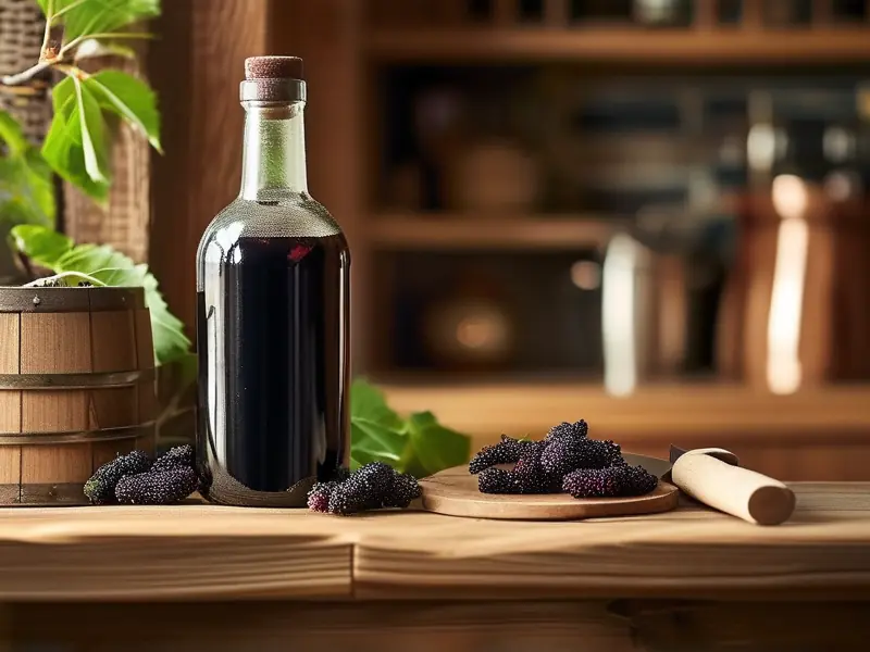 自制桑葚酒保存方法展示