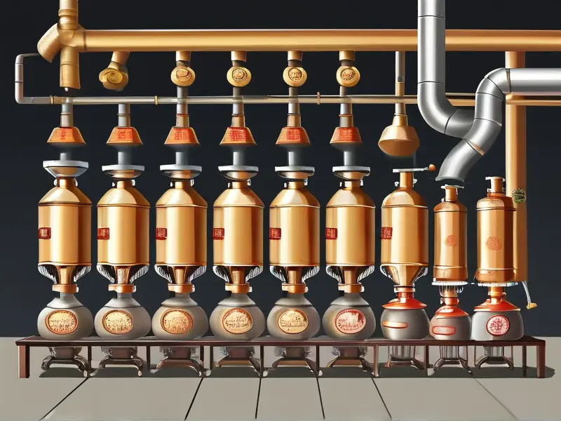 白酒酿造工艺流程示意图