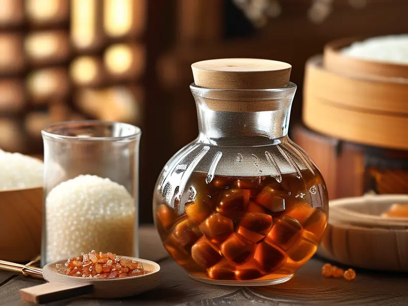 制作甜酒所需材料全景展示