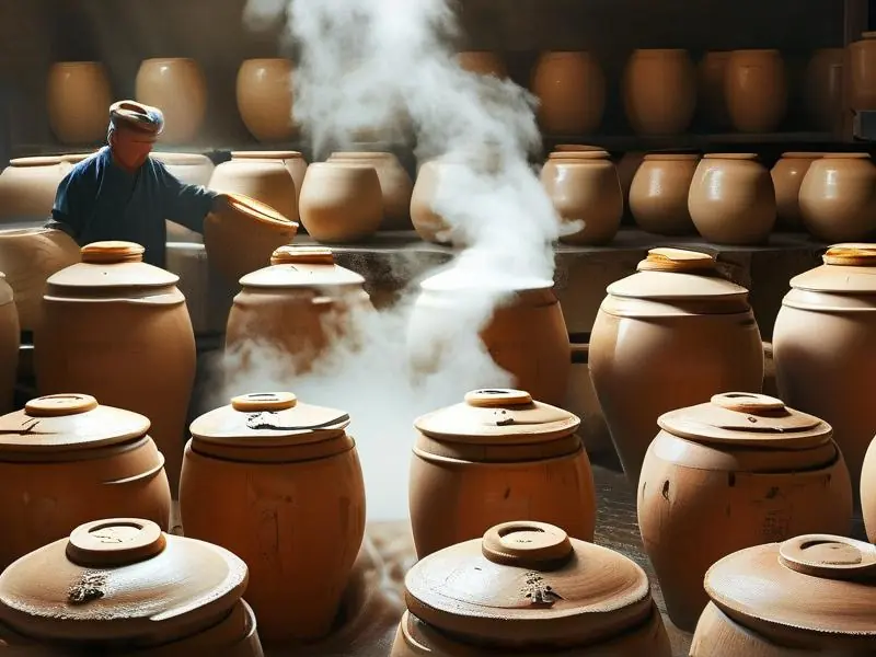 传统白酒酿造过程展示