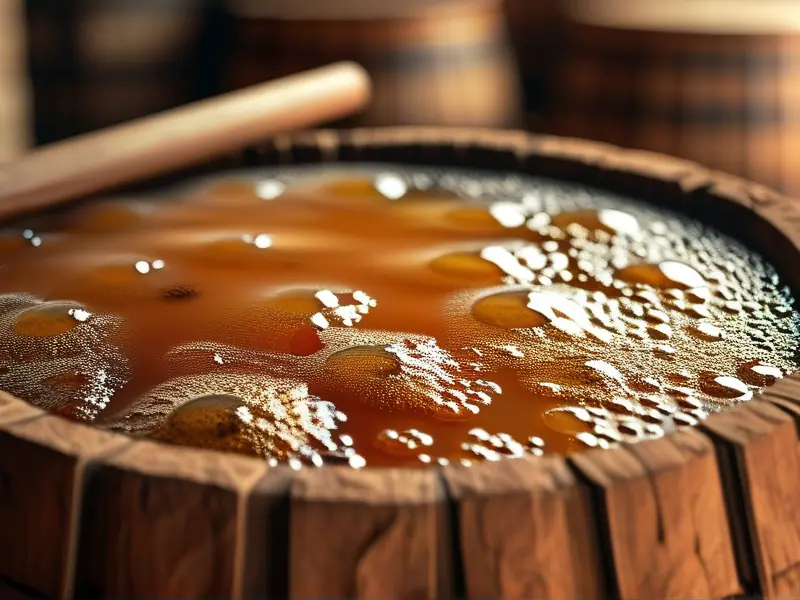 白酒发酵过程中的酒醅状态观察