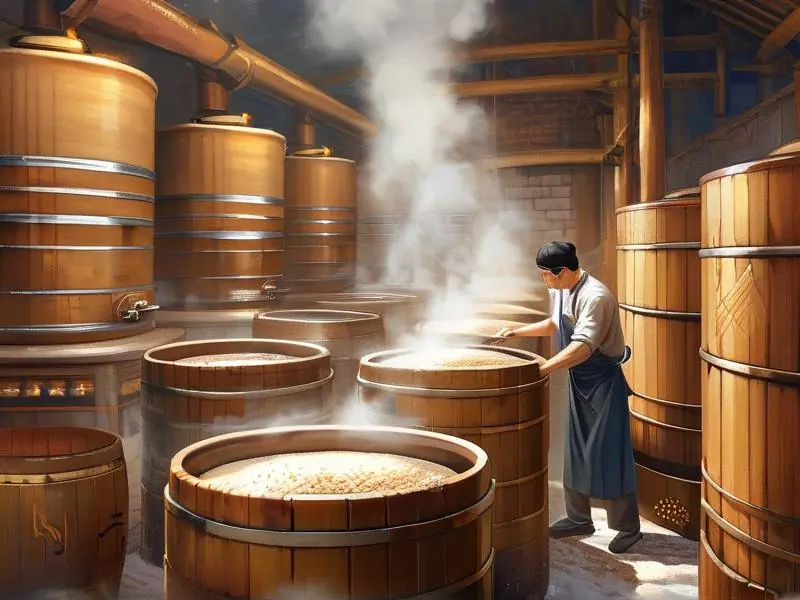 传统白酒酿造过程展示