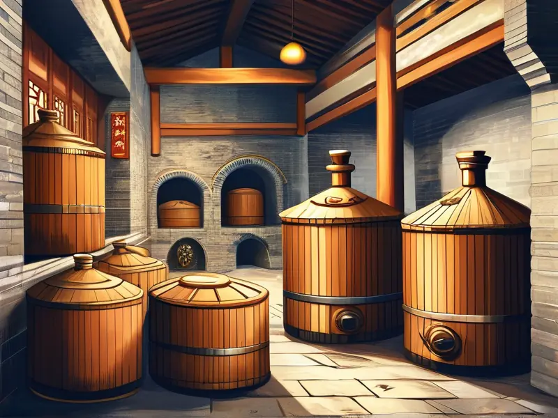 中国传统白酒酿造工艺展示