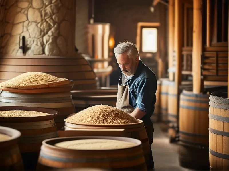 纯粮白酒酿造过程中的发酵环节