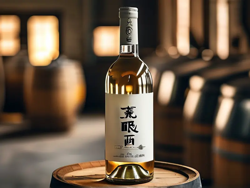带有编号标签的纯酿白酒