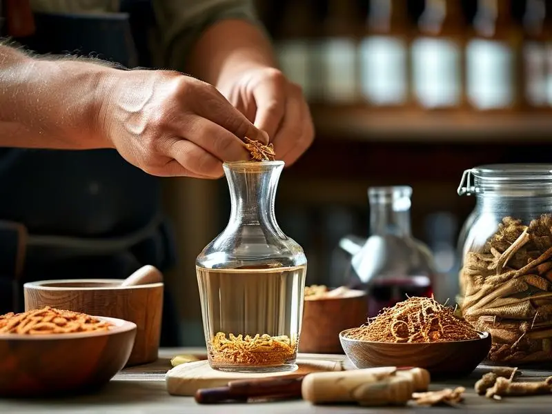 党参泡酒制作过程实拍