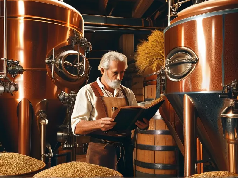 德国传统啤酒厂执行纯净法酿造过程实景