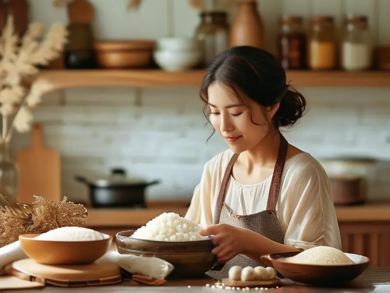 冬天甜酒酿制作过程实拍