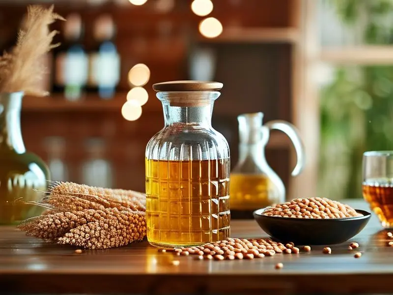 高粱与豌豆混合酿酒原料配比示意图