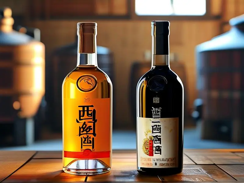勾兑白酒和酿造白酒对比图