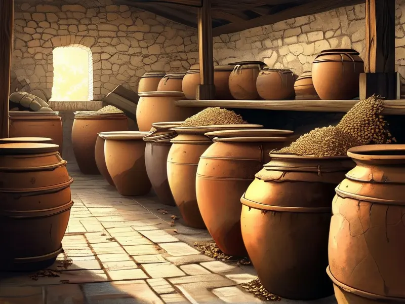 古代人酿酒场景图