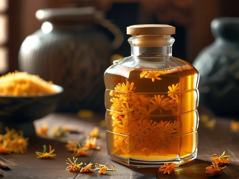 桂花酒成品展示