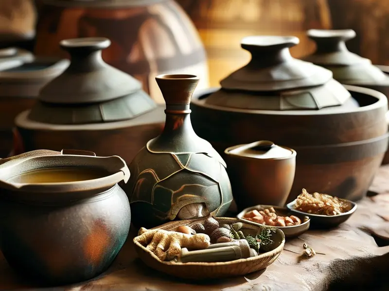 传统龟甲酒制作过程