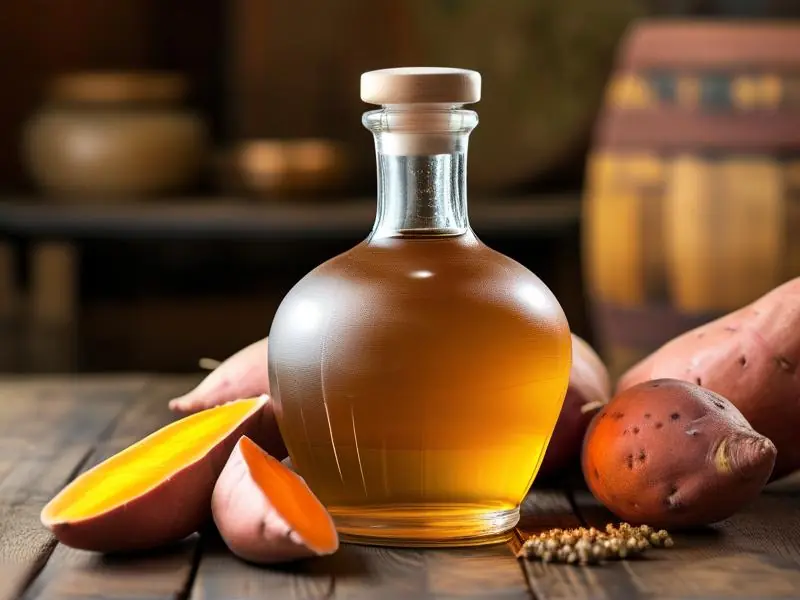 红薯酿的酒成品展示