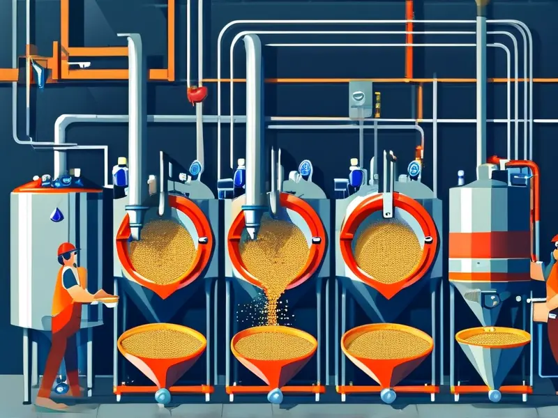 啤酒酿造工艺流程示意图