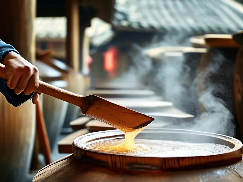 酱香型白酒12987工艺传统酿造现场