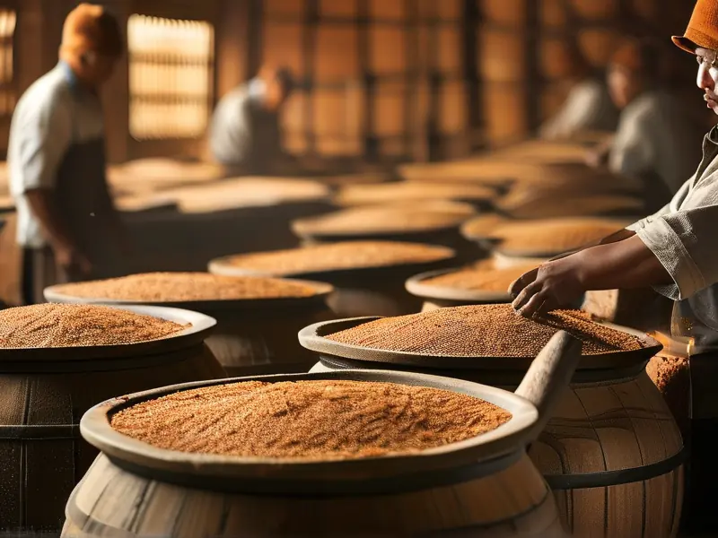 酱香型白酒制曲工艺现场