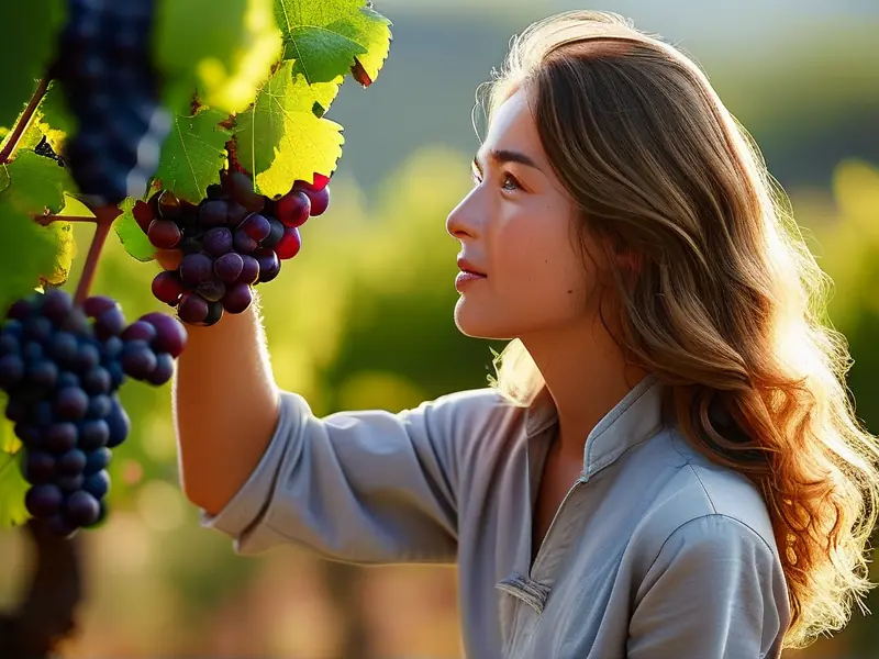 江阴红酒酿造师培训学校的学员在葡萄园中学习