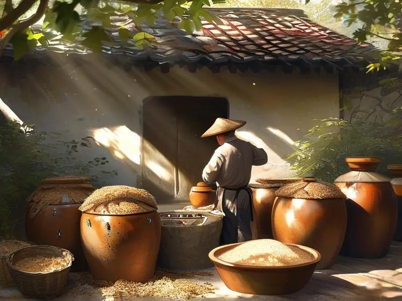 家庭自酿白酒发酵过程实拍图