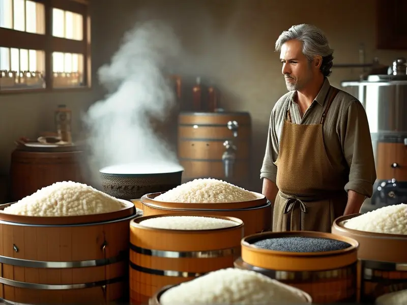 家庭大米酿酒实际操作场景