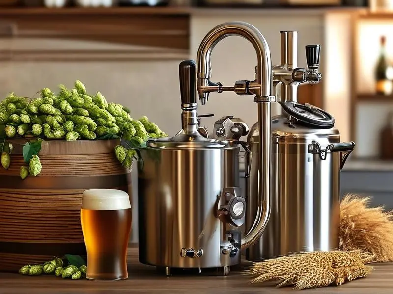 家用小型啤酒酿造设备实景展示