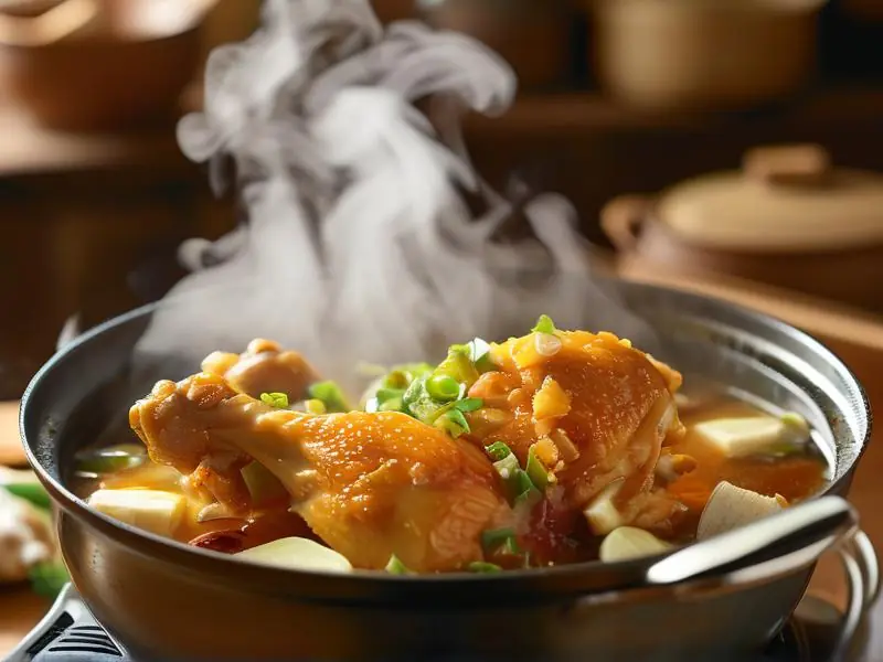 家常酒鸡成品图