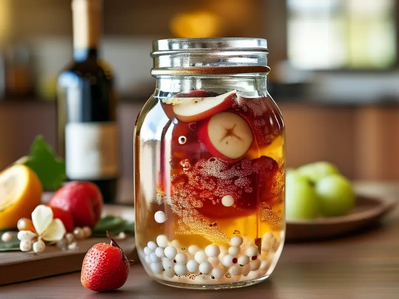 家庭自制酒醋发酵过程实拍图