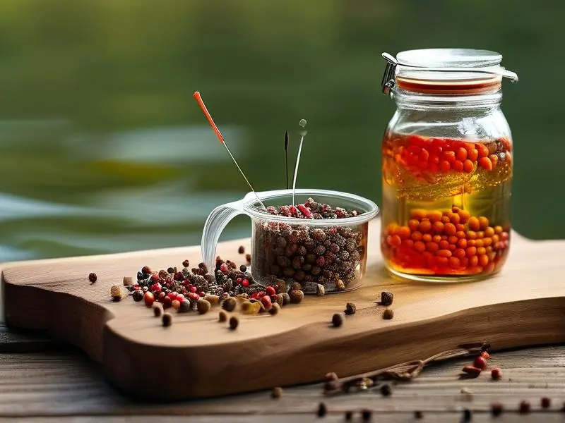 自制酒米窝料原料与成品展示