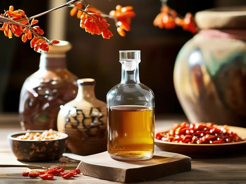 鸡血藤泡酒的制作材料和工具展示