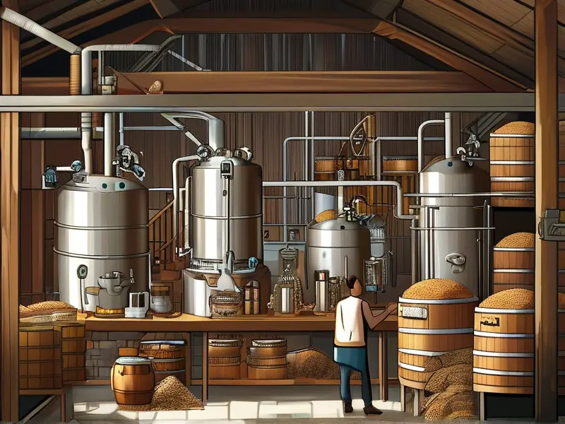 小型酿酒作坊设备全景展示