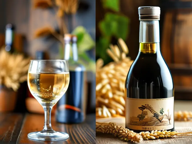 粮食酒与勾兑酒对比图