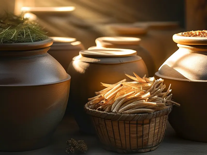 鹿鞭炮酒原料与酿酒器具展示