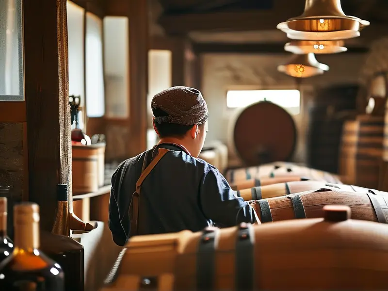 传统露酒酿造过程实景