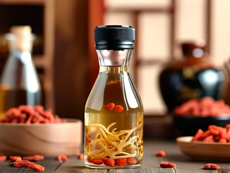 传统鹿茸泡酒制作过程实拍图