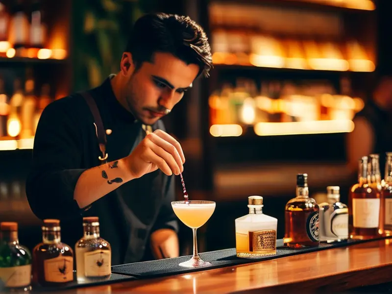 茂名调酒培训课堂现场